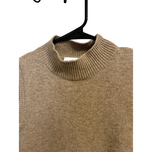 Stitches + Stripes Cropped Mock Neck Sweater Vest Small - Picture 4 of 7